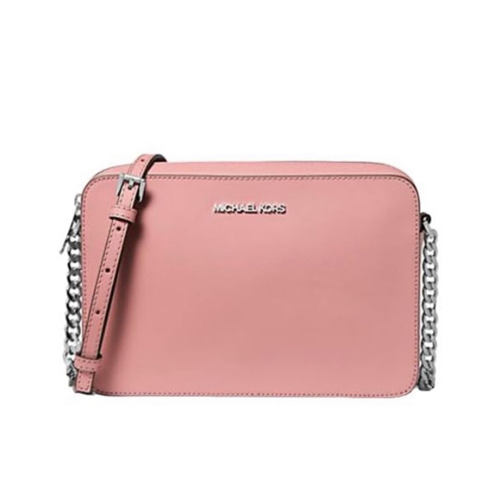 Michael Kors Jet Set Item Large East West Zip Crossbody Leather Primrose 
NWT